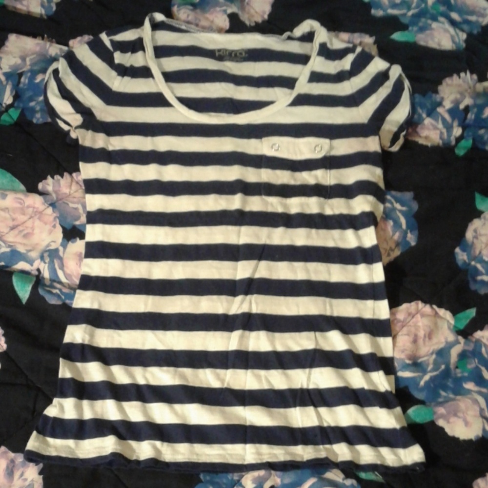 Blue & White Striped Tee
